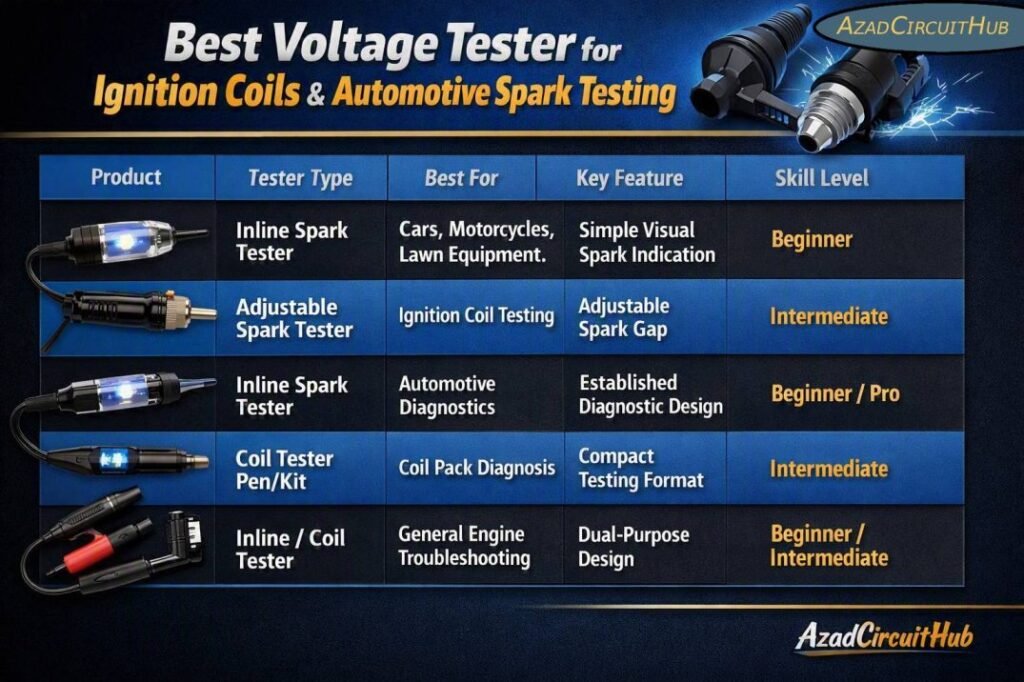 Best Voltage Tester for Ignition Coils & Automotive Spark Testing