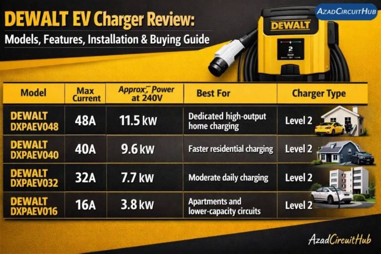 DEWALT EV Charger Review: Models, Features, Installation & Buying Guide 1 DEWALT EV Charger Review Models, Features, Installation & Buying Guide