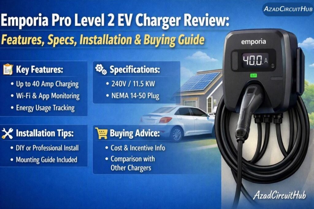 Emporia Pro Level 2 EV Charger Review 1 Emporia Pro Level 2 EV Charger Review Features, Specs, Installation & Buying Guide
