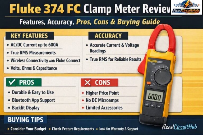 Fluke 374 FC Clamp Meter Review Features, Accuracy, Pros, Cons & Buying Guide