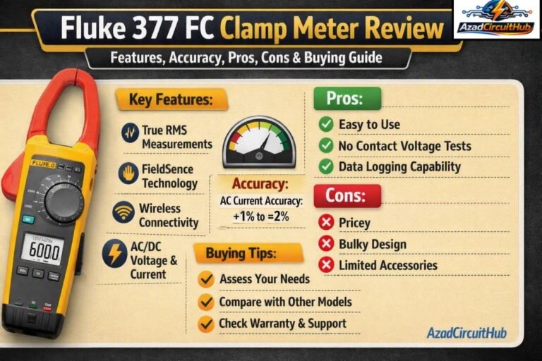 Fluke 377 FC Clamp Meter Review Features, Accuracy, Pros, Cons & Buying Guide