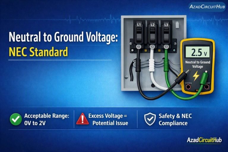 Neutral to Ground Voltage NEC Standard