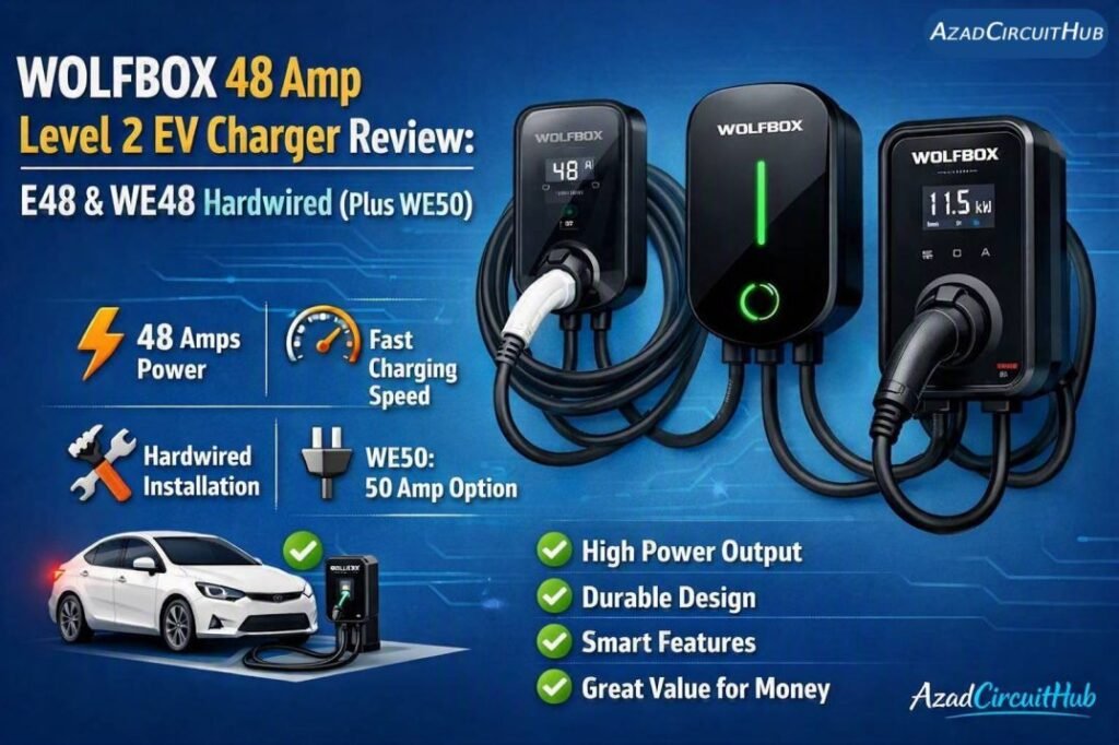 WOLFBOX 48 Amp Level 2 EV Charger Review E48 & WE48 Hardwired (Plus WE50)