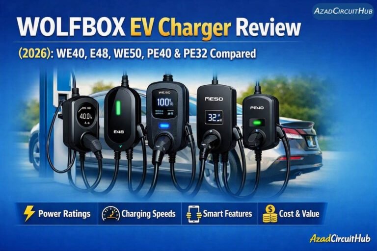 WOLFBOX EV Charger Review (2026) WE40, E48, WE50, PE40 & PE32 Compared