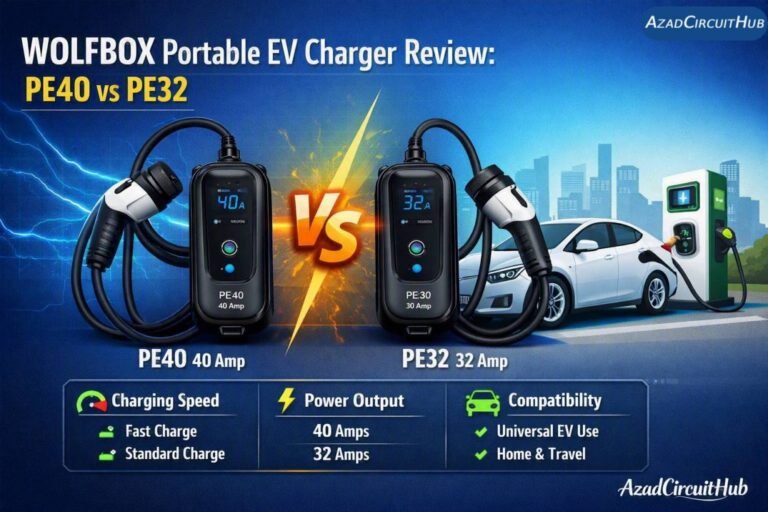 WOLFBOX Portable EV Charger Review PE40 vs PE32