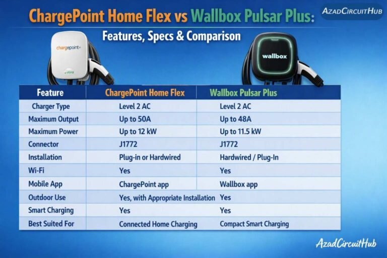 ChargePoint Home Flex vs Wallbox Pulsar Plus: Best Guide 2 ChargePoint Home Flex vs Wallbox Pulsar Plus Features, Specs & Comparison