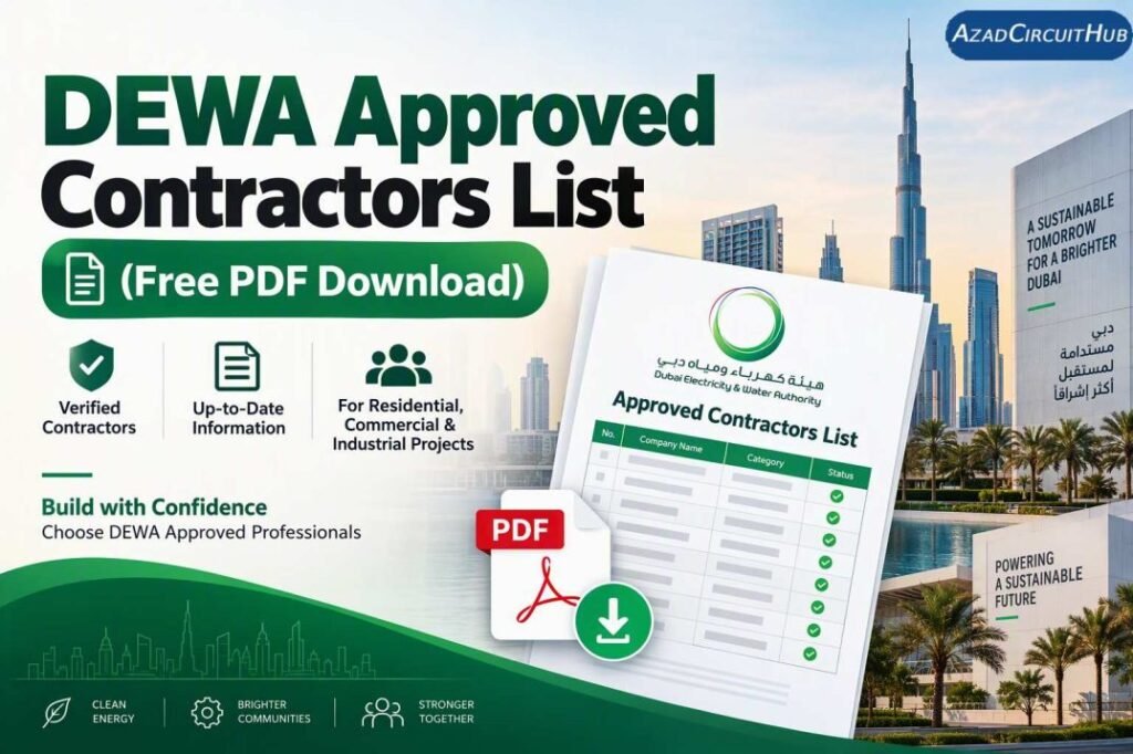 DEWA Approved Contractors List (Free PDF Download)