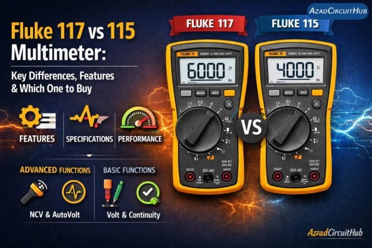 Fluke 117 vs 115 Multimeter: Key Differences, Features & Which One to Buy 1 Fluke 117 vs 115 Multimeter Key Differences, Features & Which One to Buy