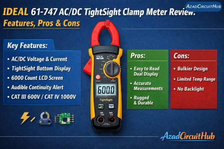 IDEAL 61-747 ACDC TightSight Clamp Meter Review Features, Pros & Cons