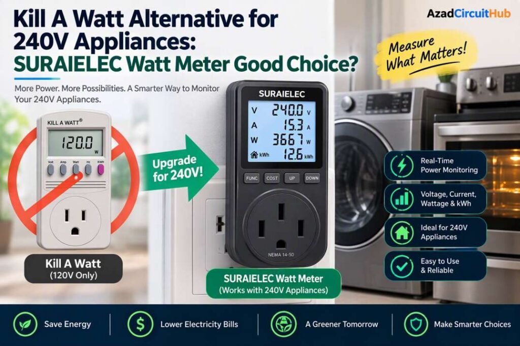 Kill A Watt Alternative for 240V Appliances: SURAIELEC Watt Meter Good Choice? 1 Kill A Watt Alternative for 240V Appliances SURAIELEC Watt Meter Good Choice