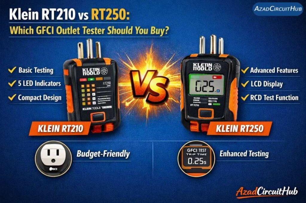 Klein RT210 vs RT250 Which GFCI Outlet Tester Should You Buy