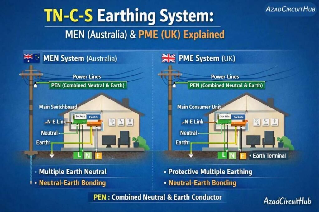 TN-C-S Earthing System MEN (Australia) & PME (UK) Explained