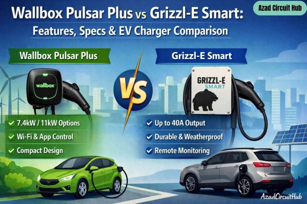 Wallbox Pulsar Plus vs Grizzl-E Smart Features, Specs & EV Charger Comparison