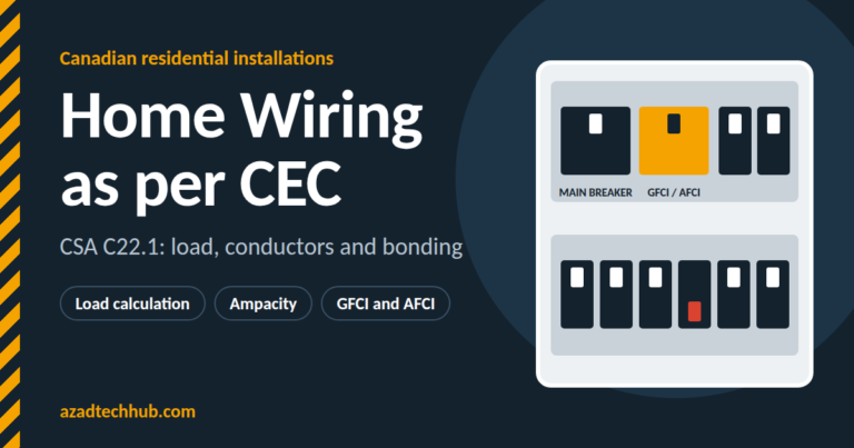 Home Wiring as per CEC / CSA C22.1: Complete Canadian Code Guide 2 Breaker panel illustration with a tripped breaker for the guide to home wiring as per CEC