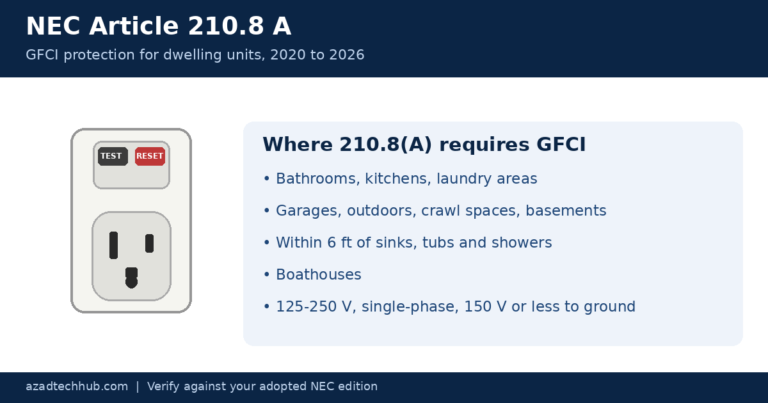 NEC article 210.8 A GFCI protection for dwelling units